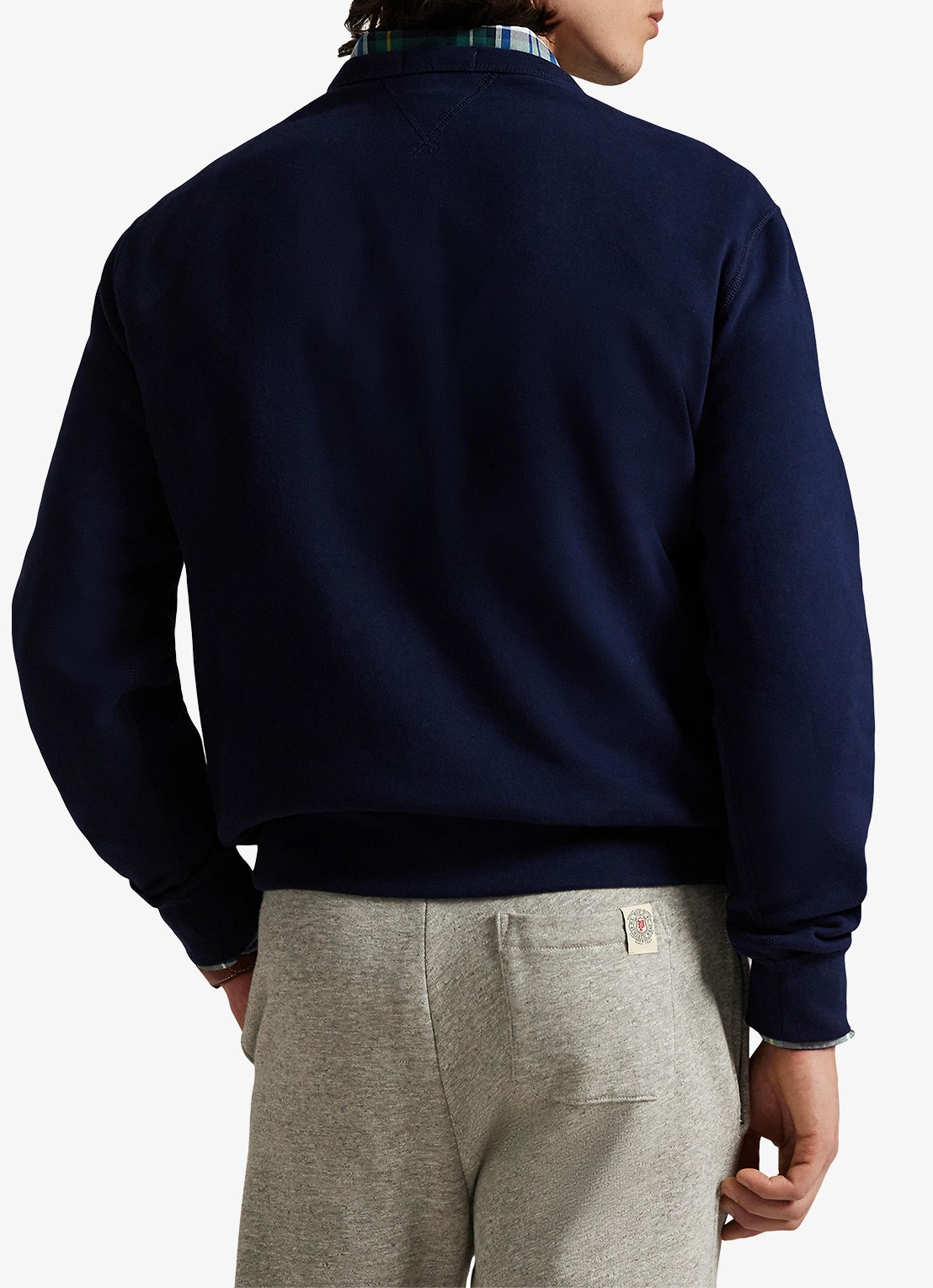 Ralph Lauren Sweater met ronde hals en logoborduring - achterkant 3 cruise navy