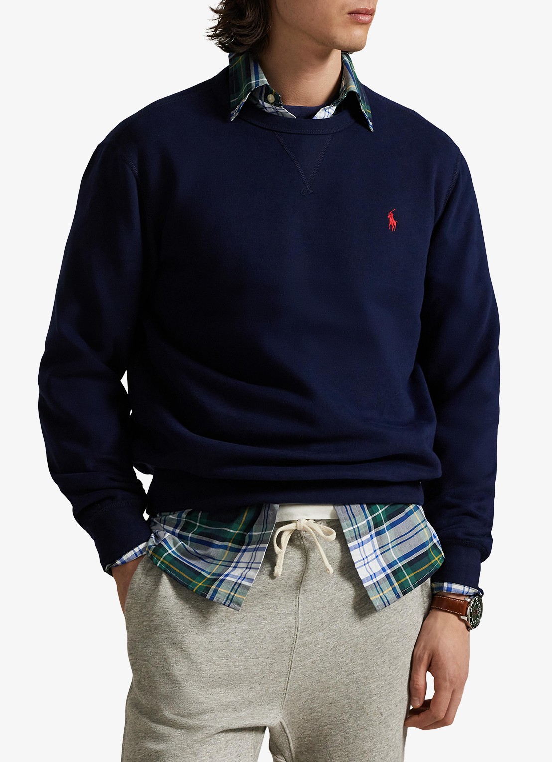 Ralph Lauren Sweater met ronde hals en logoborduring - detail 4 cruise navy