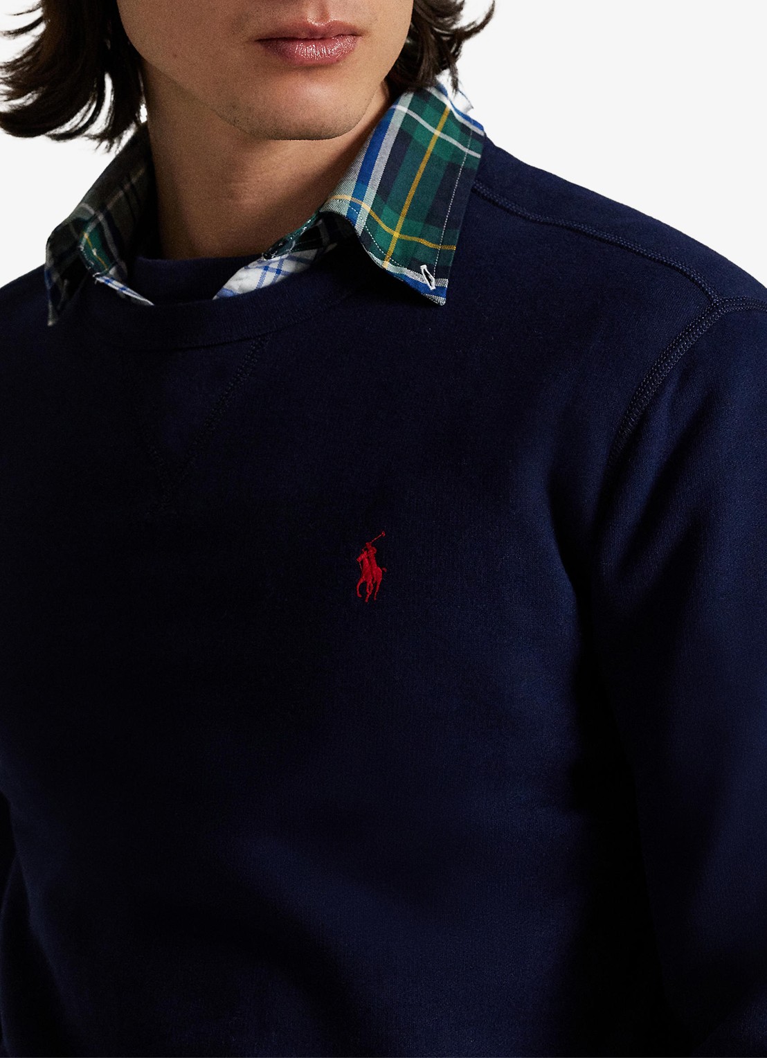 Ralph Lauren Sweater met ronde hals en logoborduring - detail 5 cruise navy