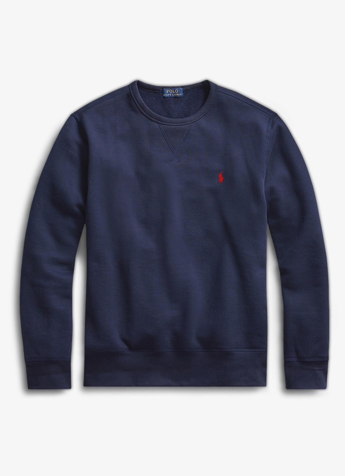 Ralph Lauren Sweater met ronde hals en logoborduring - voorkant cruise navy