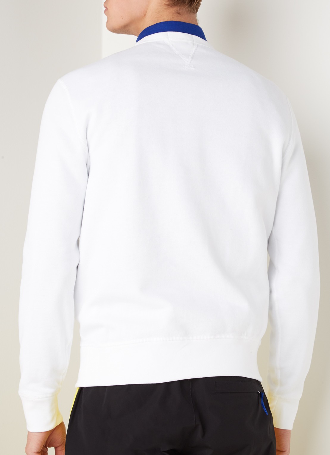 Ralph Lauren Sweater met ronde hals en logoborduring - achterkant 4 patterned - white
