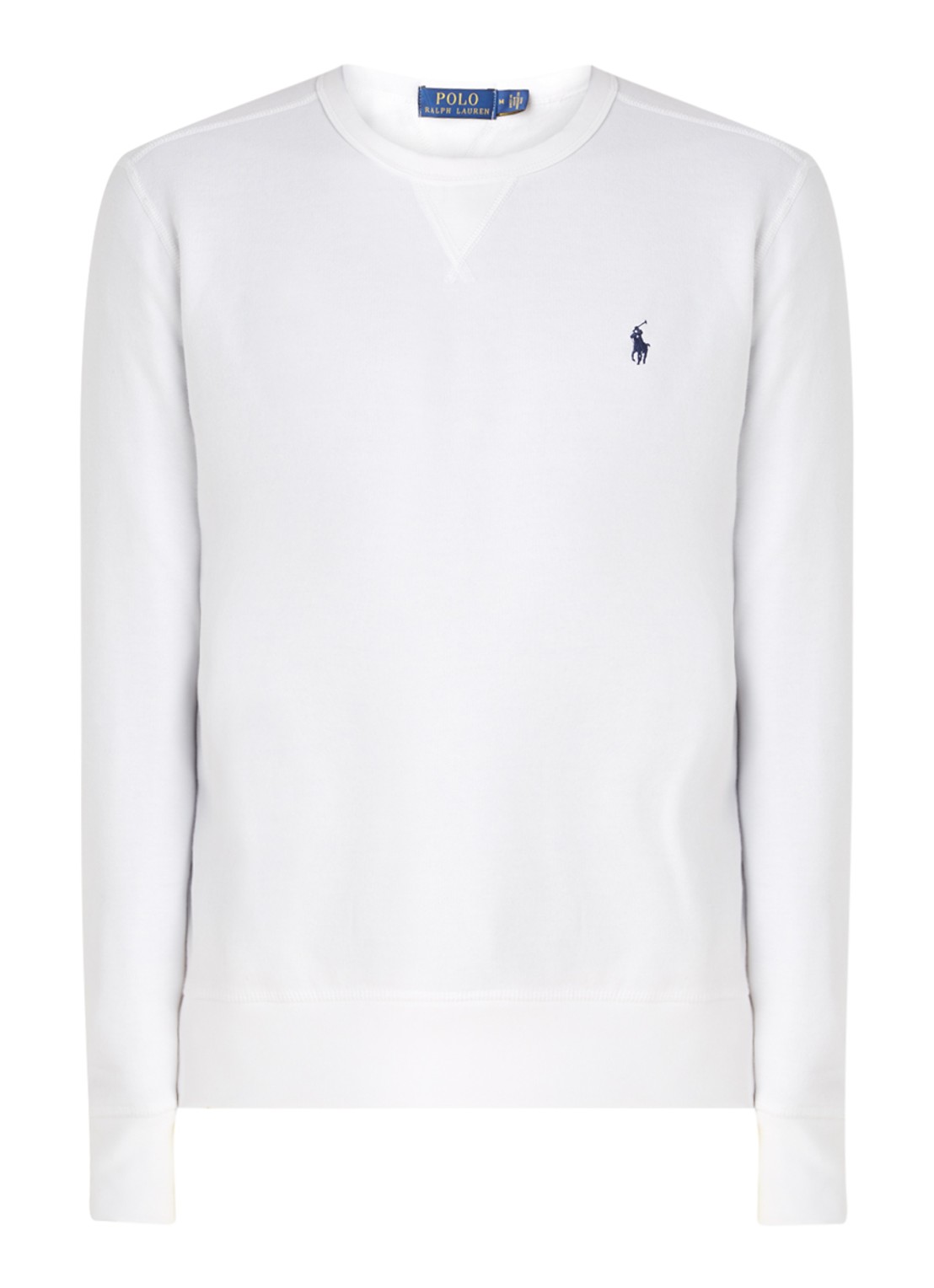 Ralph Lauren Sweater met ronde hals en logoborduring - voorkant 2 patterned - white