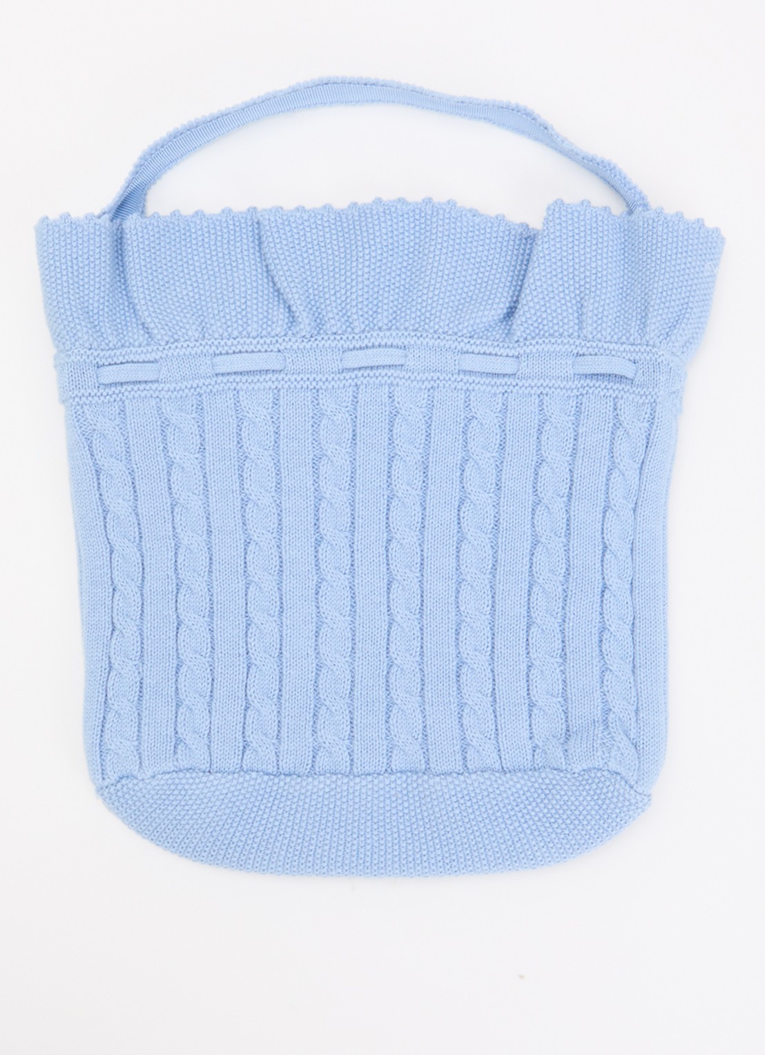 Ralph Lauren Sweater mini tas met logo - achterkant 3 blauw