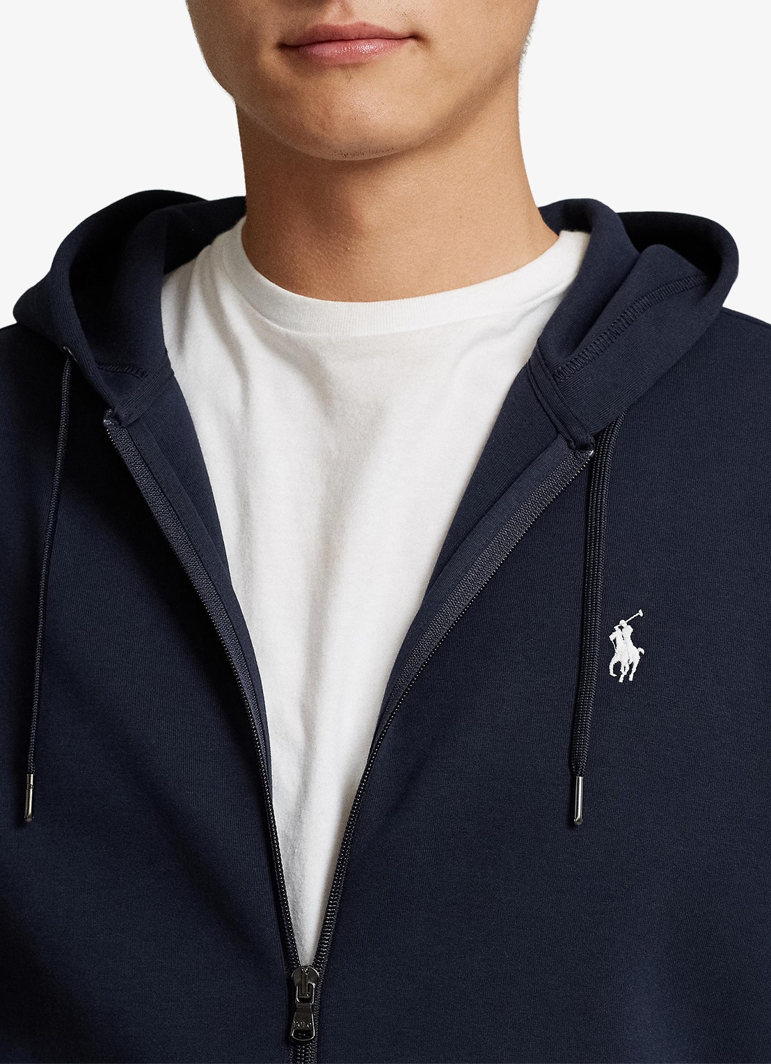 Ralph Lauren Sweatvest met capuchon en logoborduring  - detail 3 aviator navy