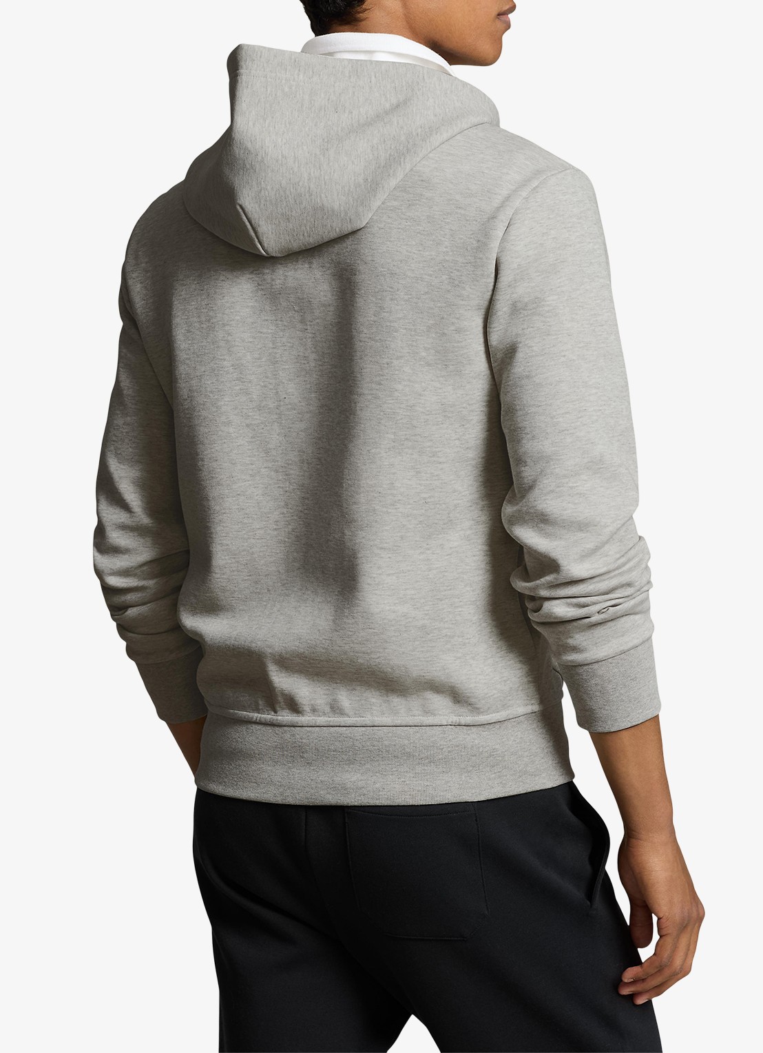 Ralph Lauren Sweatvest met capuchon en logoborduring  - achterkant lt sport heather