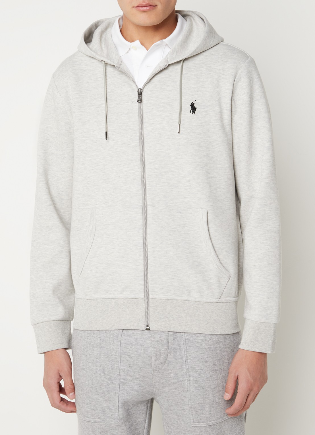 Ralph Lauren Sweatvest met capuchon en logoborduring  - detail 5 lt sport heather