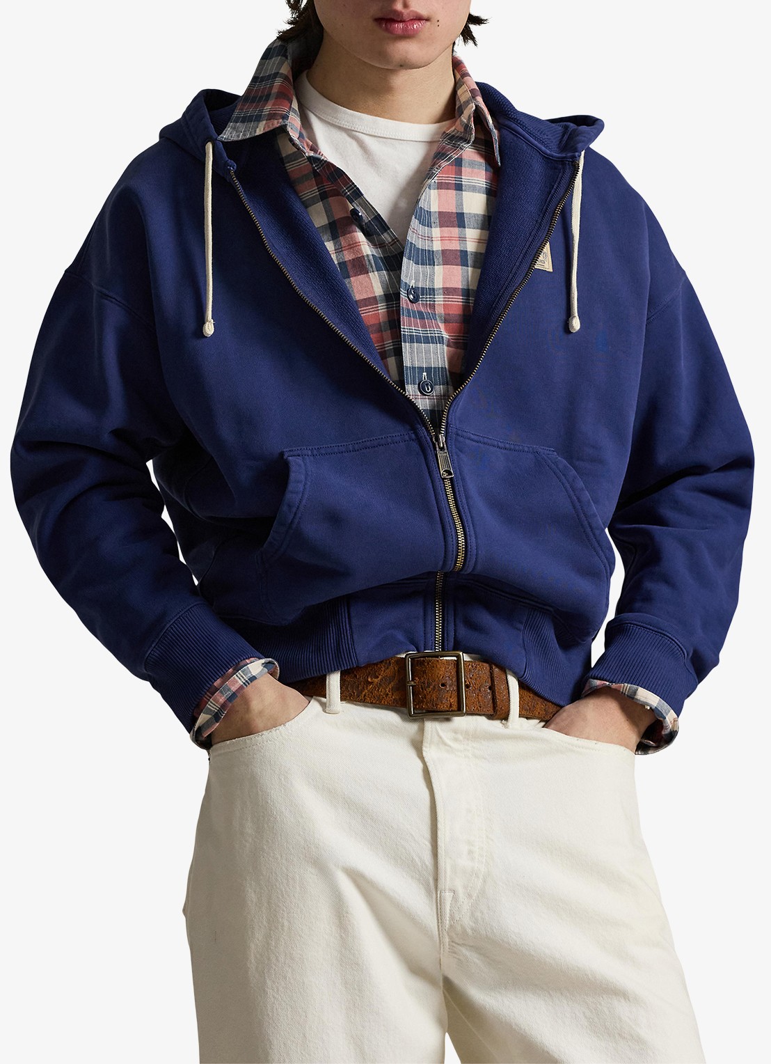 Ralph Lauren Sweatvest met capuchon en steekzakken - detail 4 dark cobalt-2x28