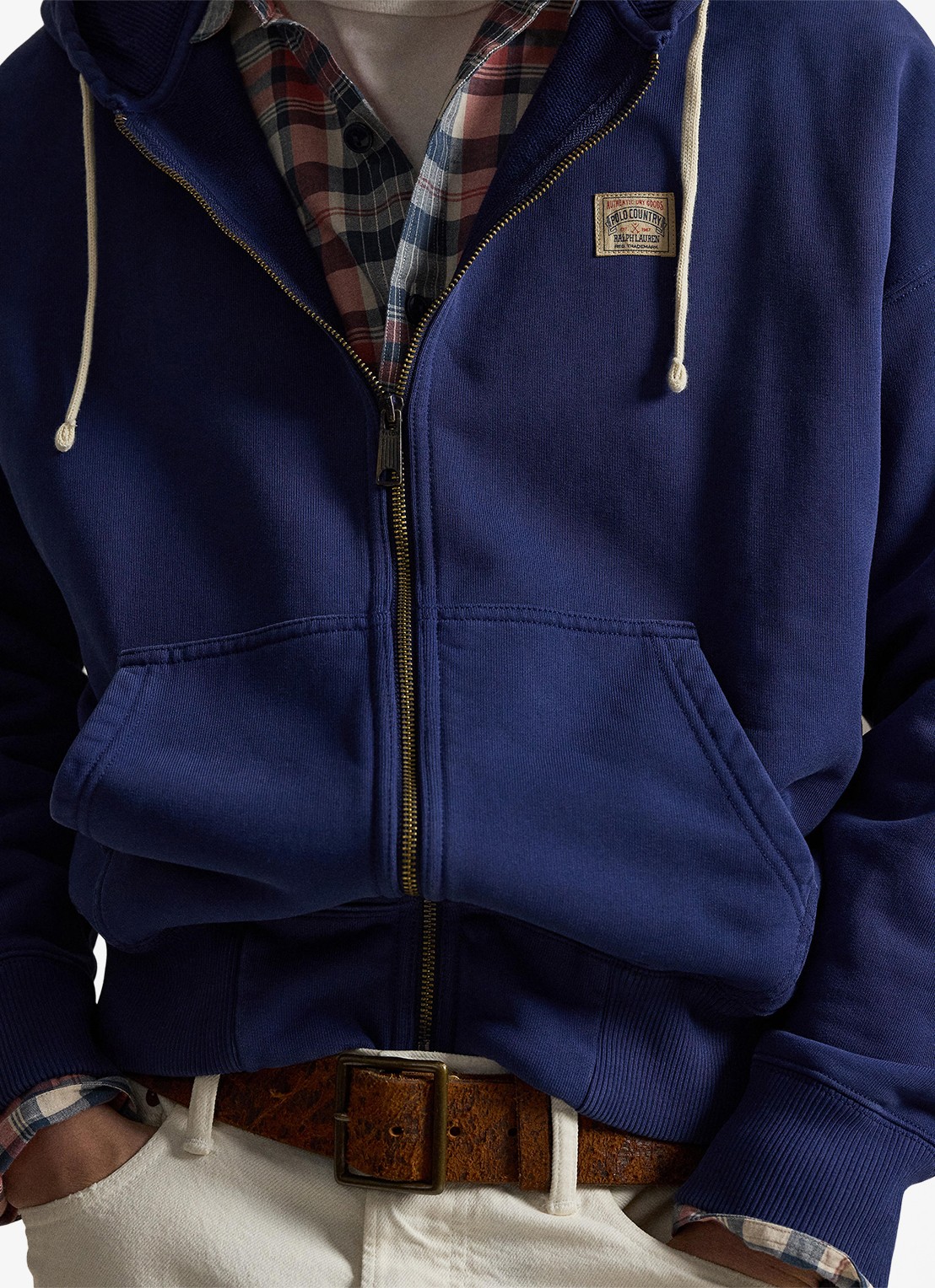 Ralph Lauren Sweatvest met capuchon en steekzakken - detail 5 dark cobalt-2x28