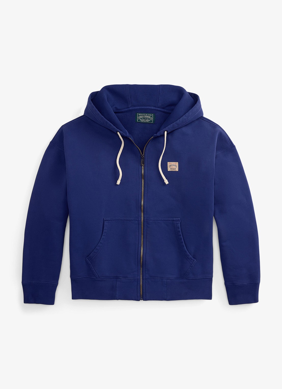 Ralph Lauren Sweatvest met capuchon en steekzakken - voorkant 2 dark cobalt-2x28
