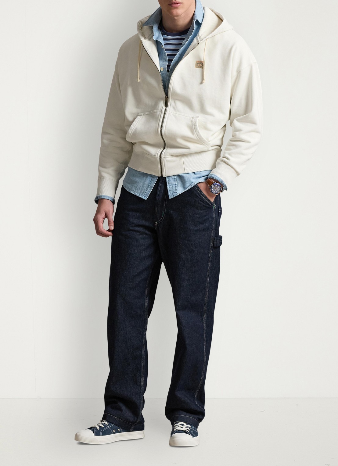 Ralph Lauren Sweatvest met capuchon en steekzakken - voorkant 5 nevis-2wun
