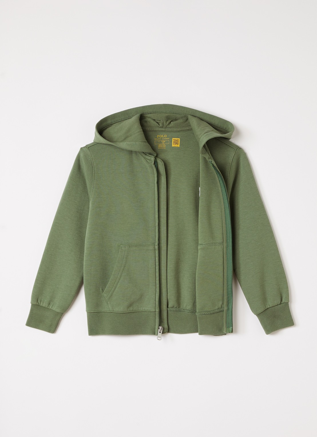 Ralph Lauren Sweatvest met capuchon - voorkant 2 groen