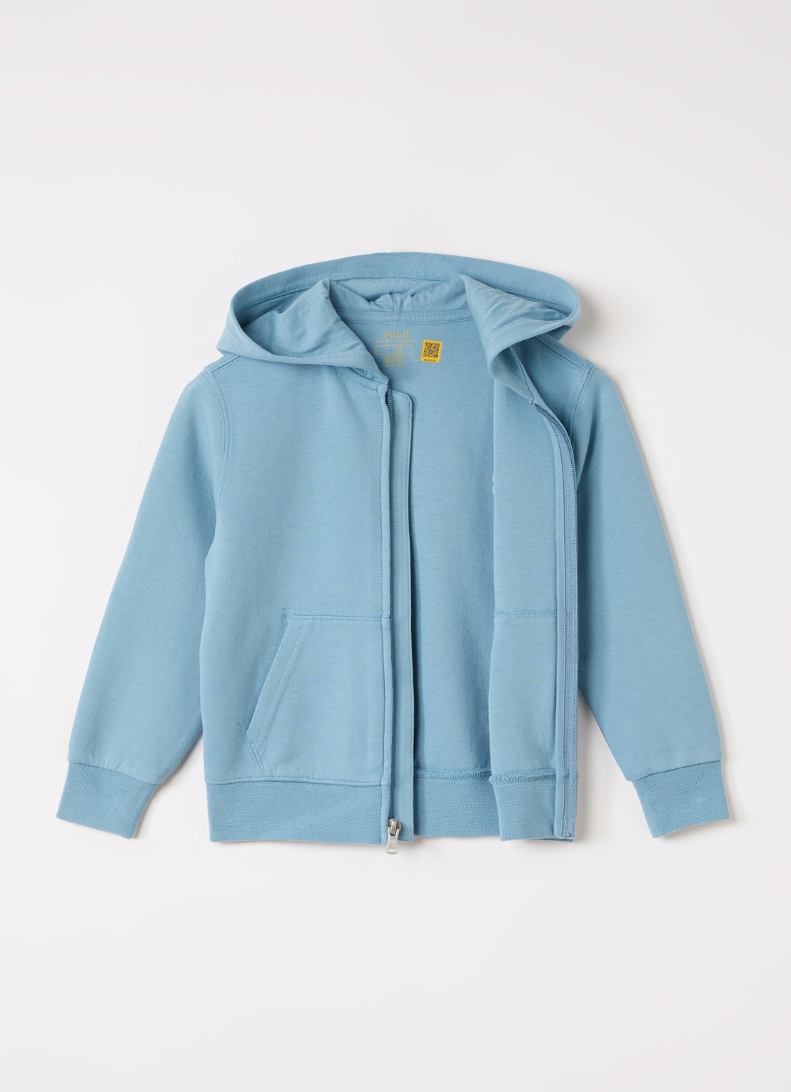 Ralph Lauren Sweatvest met capuchon - voorkant 3 blauwgrijs