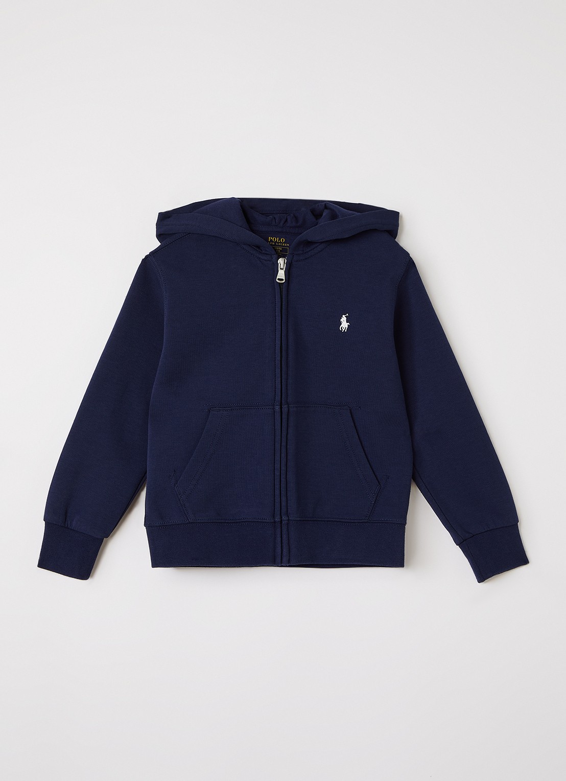 Ralph Lauren Sweatvest met capuchon - voorkant donkerblauw