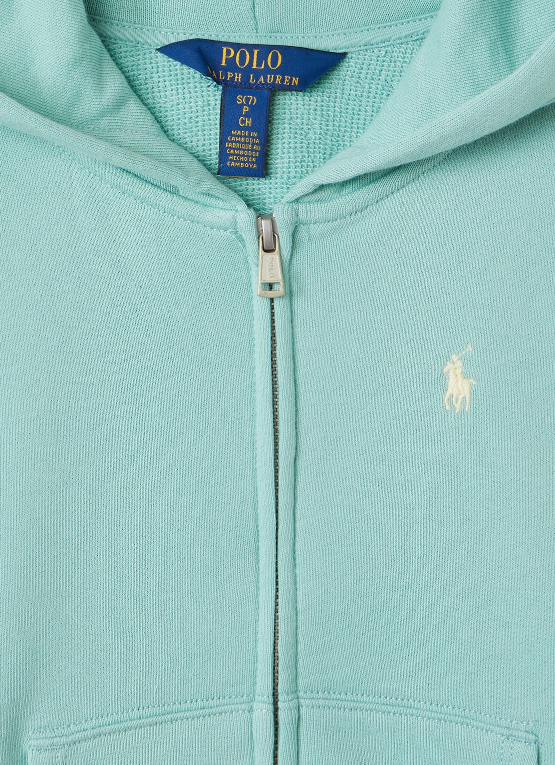 Ralph Lauren Sweatvest met logo - detail 3 turquoise