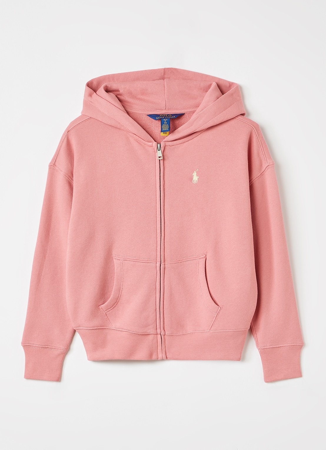 Ralph Lauren Sweatvest met logo - voorkant roze