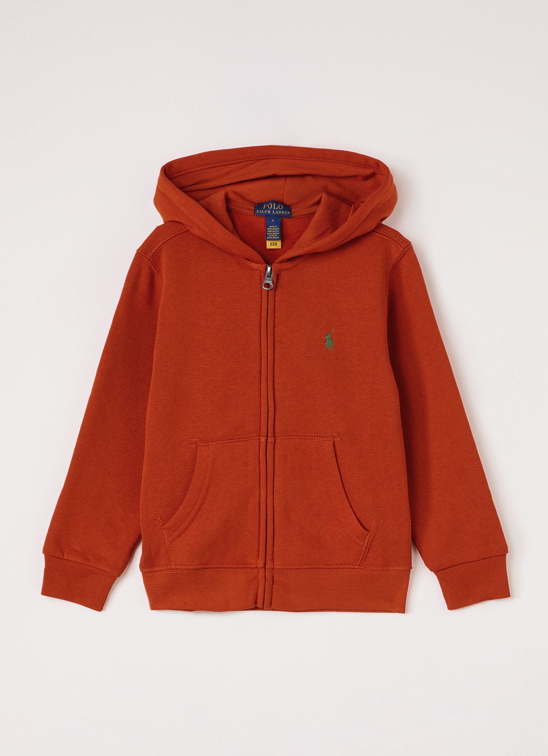 Ralph Lauren Sweatvest met logo - voorkant 2 orange