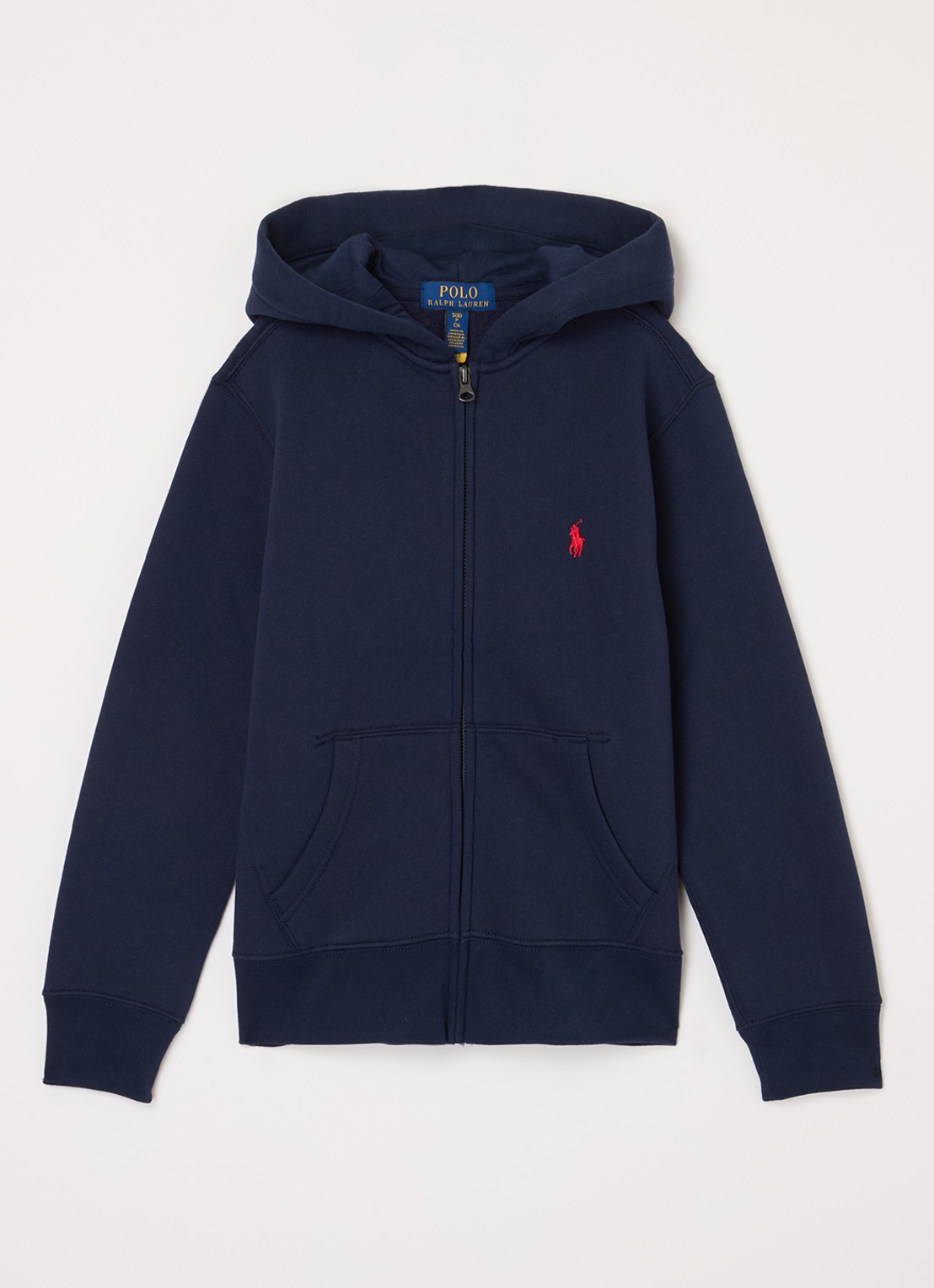Ralph Lauren Sweatvest met logoborduring - voorkant 2 blauw