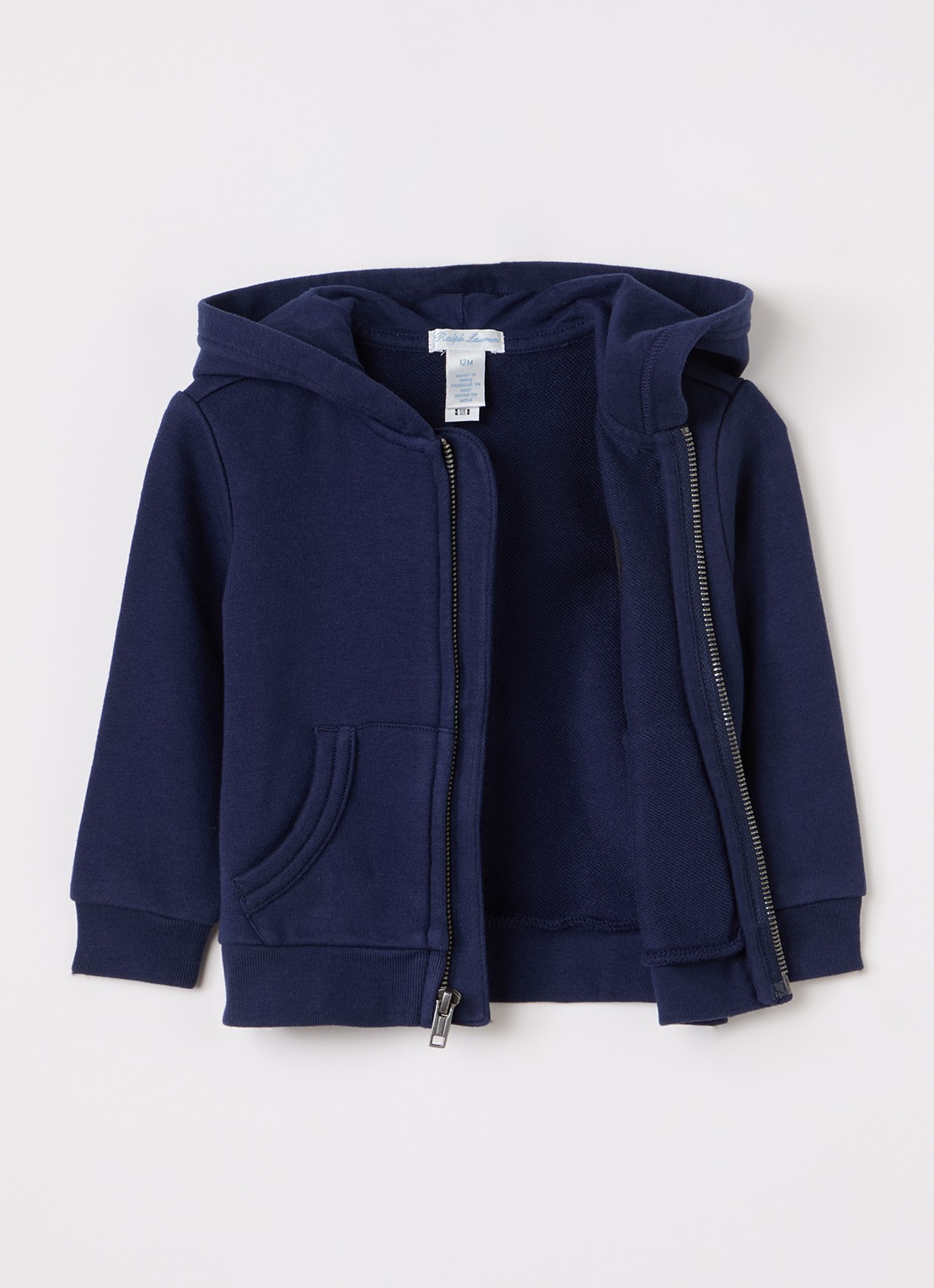 Ralph Lauren Sweatvest met logoborduring - voorkant 3 donkerblauw
