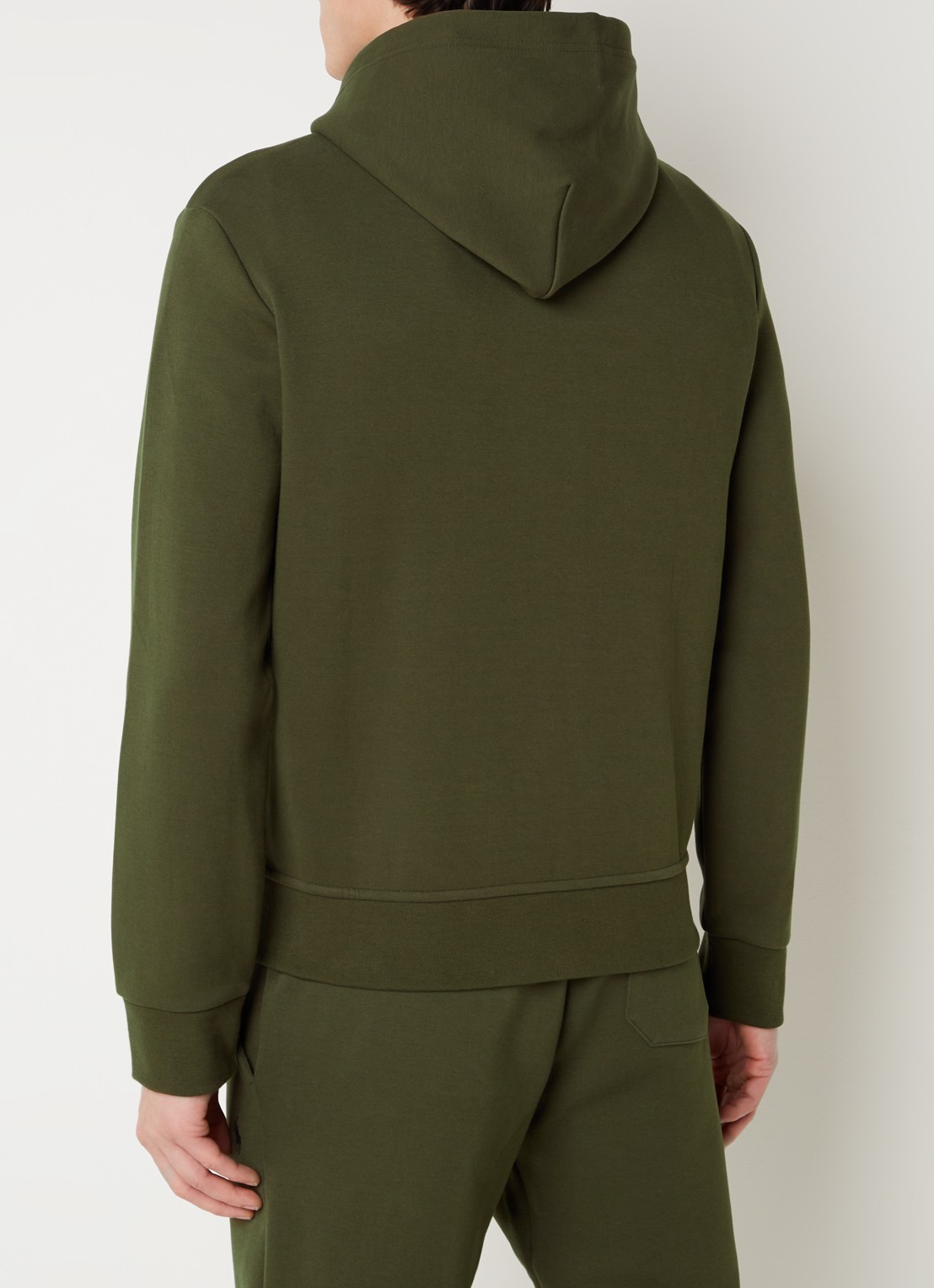 Ralph Lauren Sweatvest met steekzakken en logoborduring - achterkant 3 company olive / legergroen