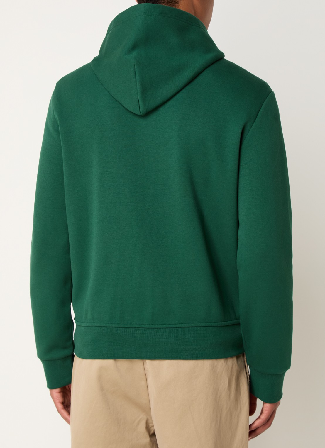 Ralph Lauren Sweatvest met steekzakken en logoborduring - achterkant 3 vintage pine / donkergroen