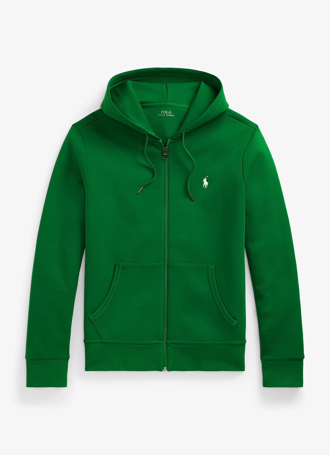 Ralph Lauren Sweatvest met steekzakken en logoborduring - voorkant 4 tennis green / donkergroen
