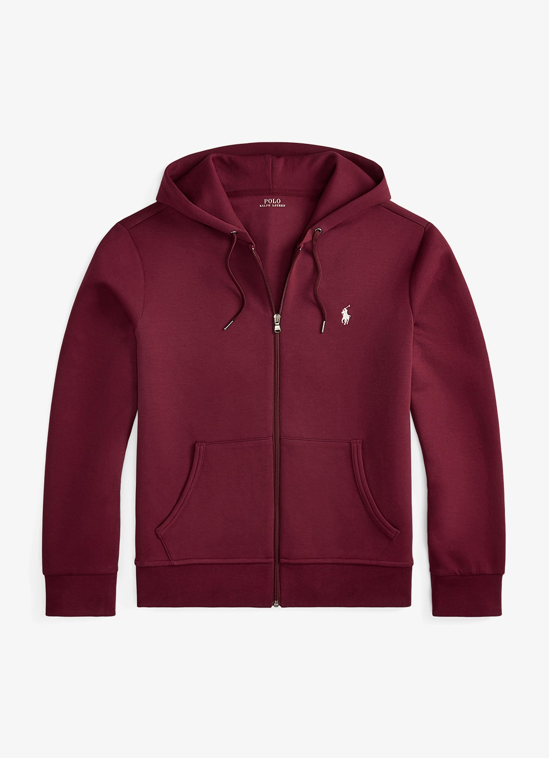 Ralph Lauren Sweatvest met steekzakken en logoborduring - voorkant 4 classic wine / wijnrood