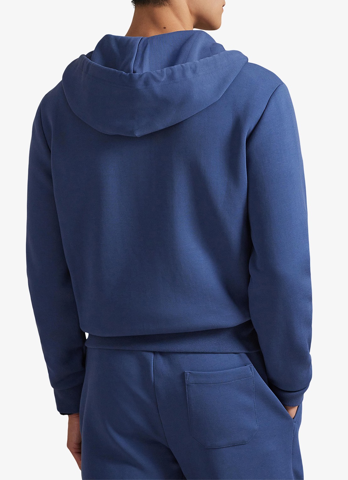 Ralph Lauren Sweatvest met steekzakken en logoborduring - achterkant night navy