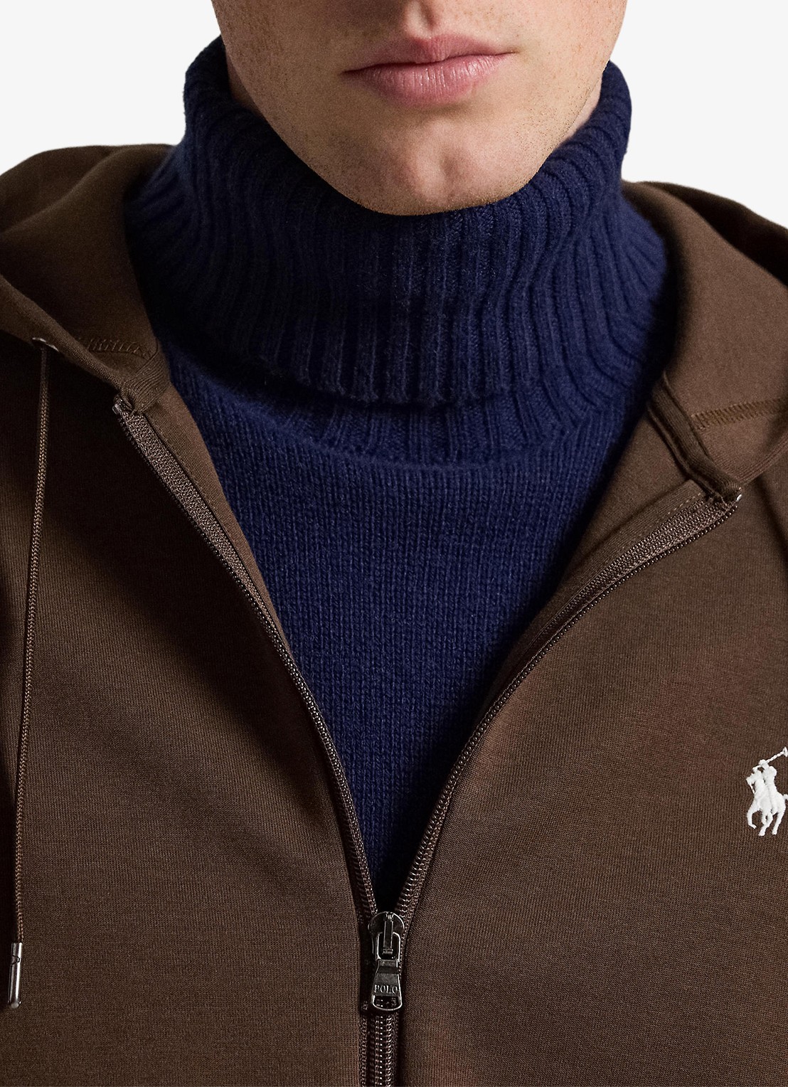 Ralph Lauren Sweatvest met steekzakken en logoborduring - detail 5 nutmeg brown