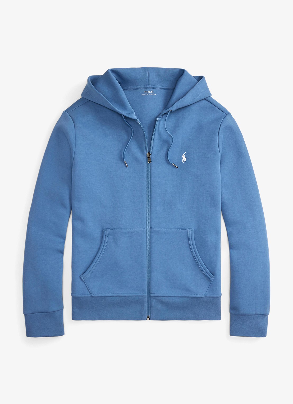 Ralph Lauren Sweatvest met steekzakken en logoborduring - voorkant 4 delta blue