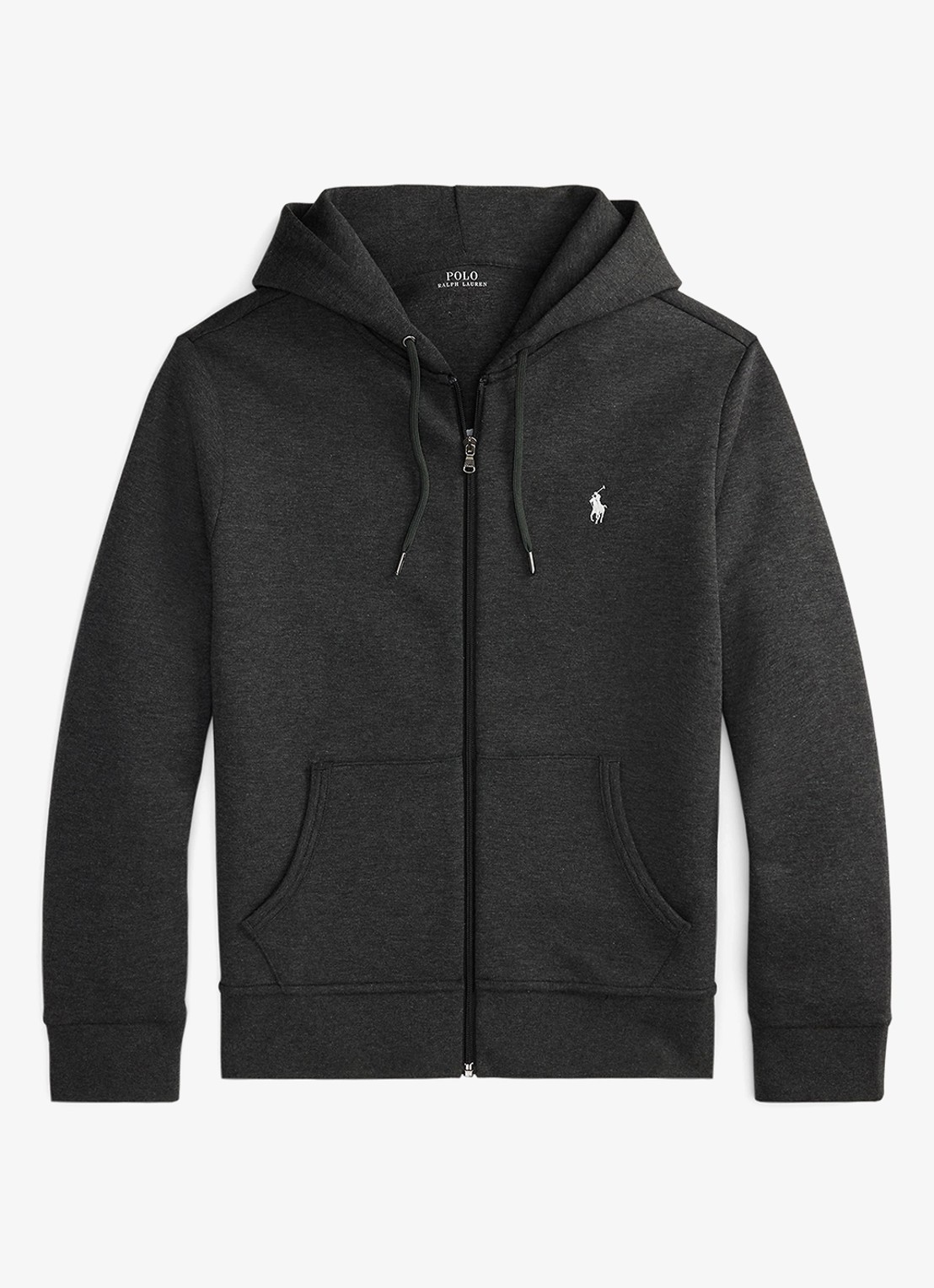 Ralph Lauren Sweatvest met steekzakken en logoborduring - voorkant 2 windsor heather / donkergrijs