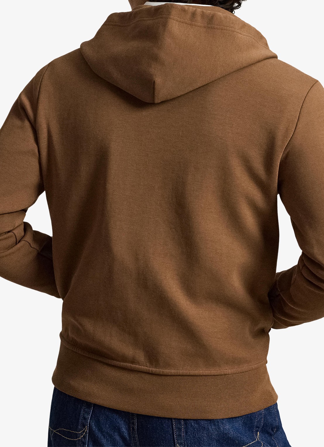 Ralph Lauren Sweatvest met steekzakken en logoborduring - achterkant 5 luggage brown / bruin