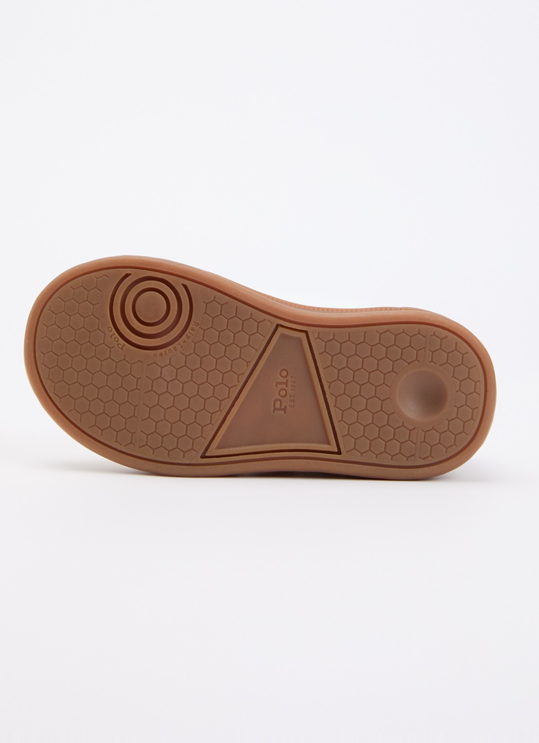 Ralph Lauren T-Hollis sneaker met logo  - detail wit