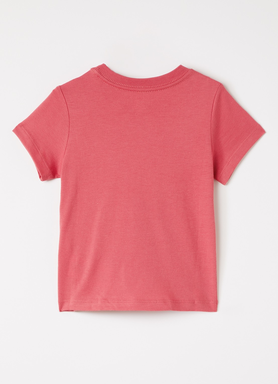 Ralph Lauren T-shirt jurk met logoprint - voorkant 2 cranberryrood