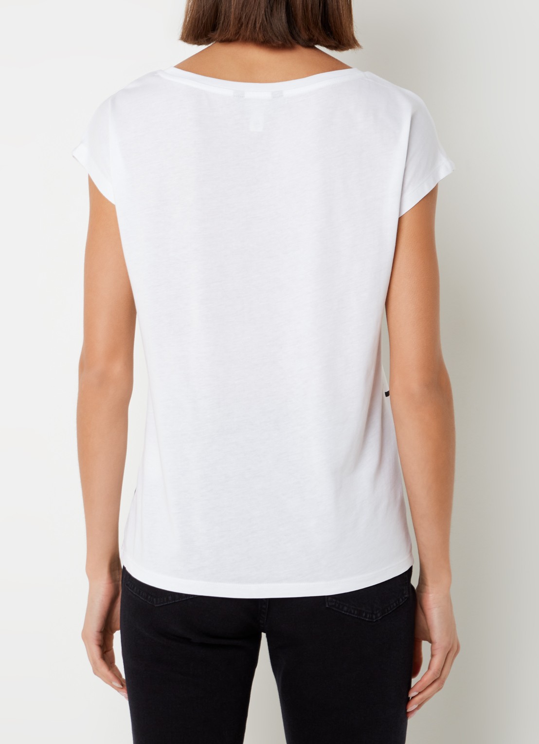 Ralph Lauren T-shirt met abstract dessin - achterkant 2 white / wit