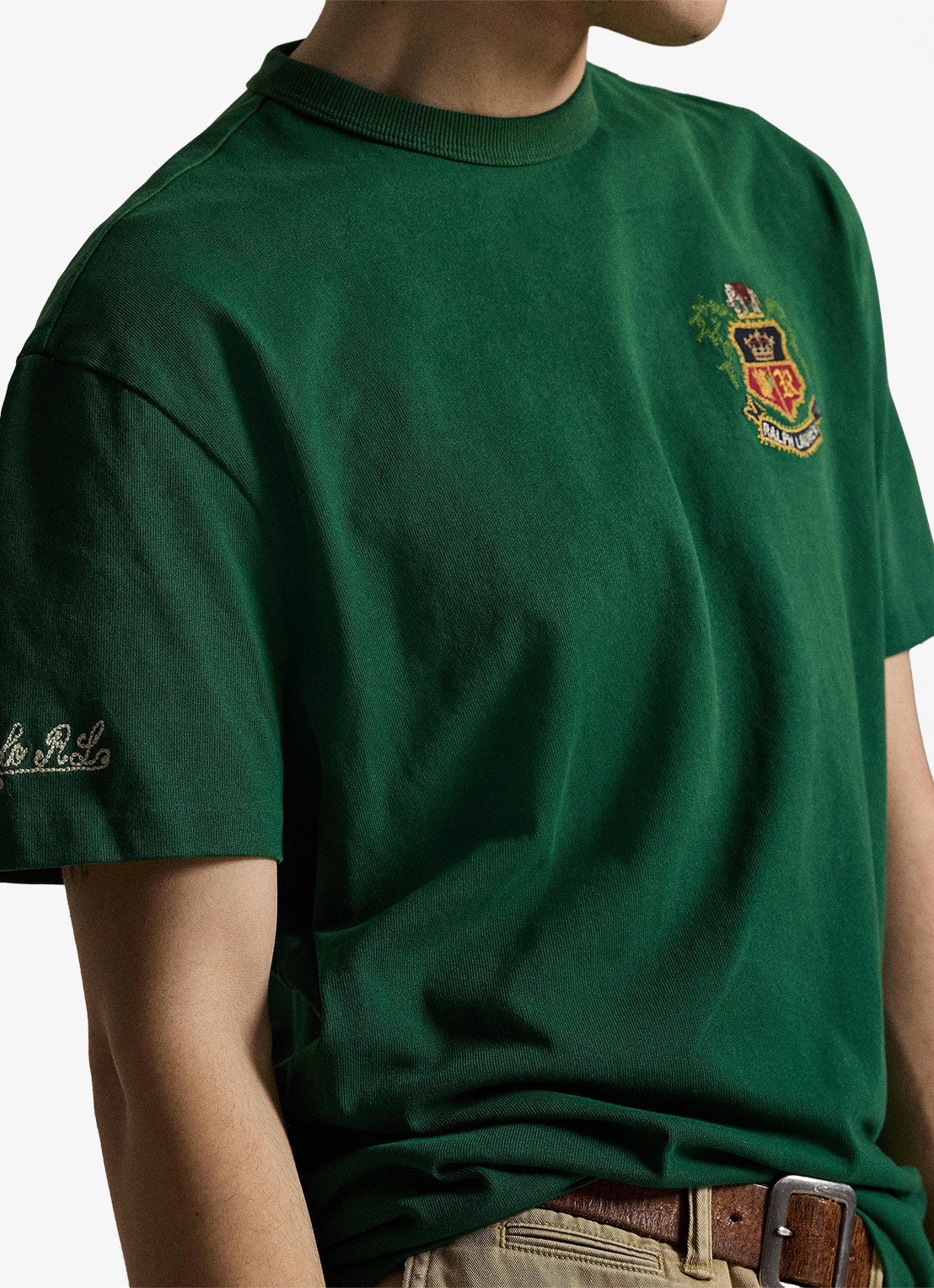 Ralph Lauren T-shirt met borduring en backprint - detail 5 new forest-2z8d