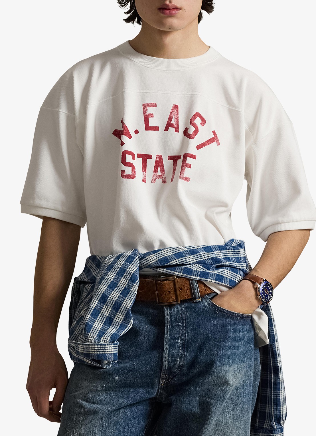 Ralph Lauren T-shirt met front- en backprint - detail 3 ceramic white / wit