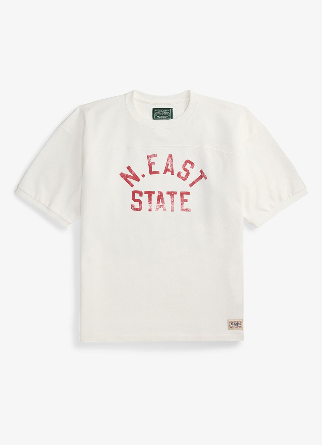 Ralph Lauren T-shirt met front- en backprint - voorkant ceramic white / wit