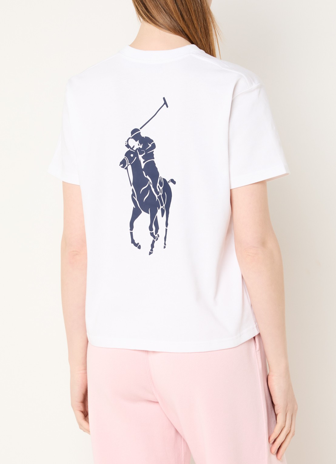 Ralph Lauren T-shirt met logo- en backprint - detail 2 wit