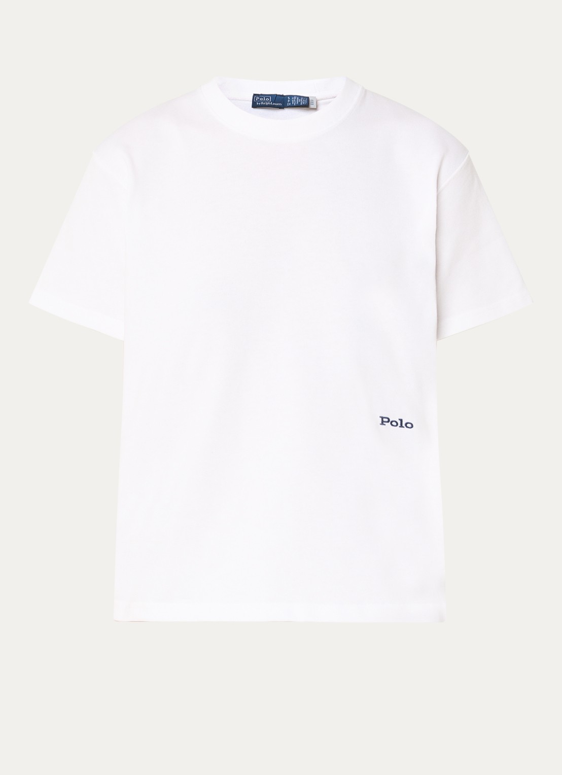 Ralph Lauren T-shirt met logo- en backprint - voorkant 3 wit