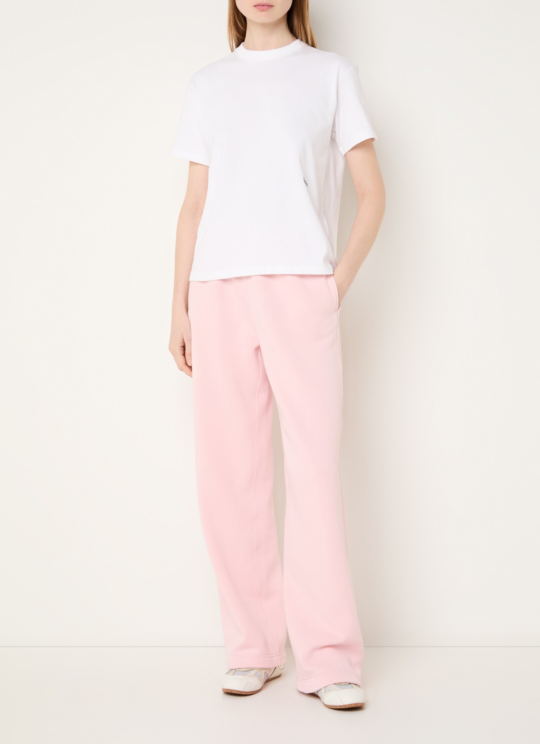 Ralph Lauren T-shirt met logo- en backprint - voorkant 4 wit