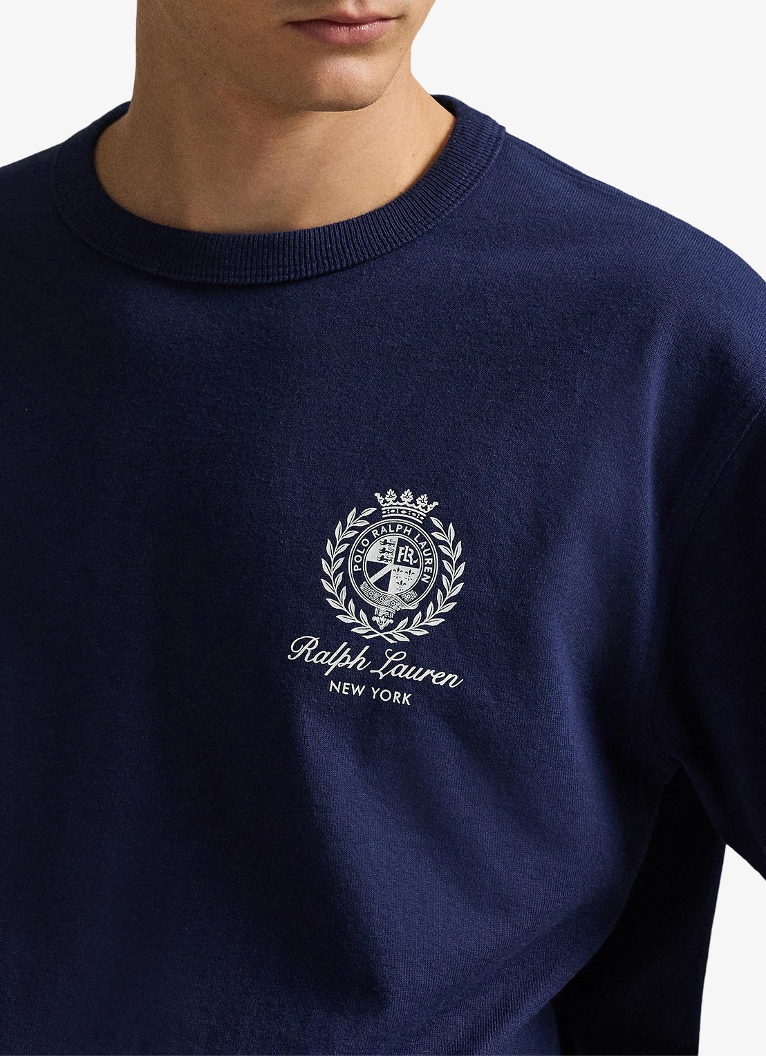 Ralph Lauren T-shirt met logo- en backprint - detail 3 donkerblauw