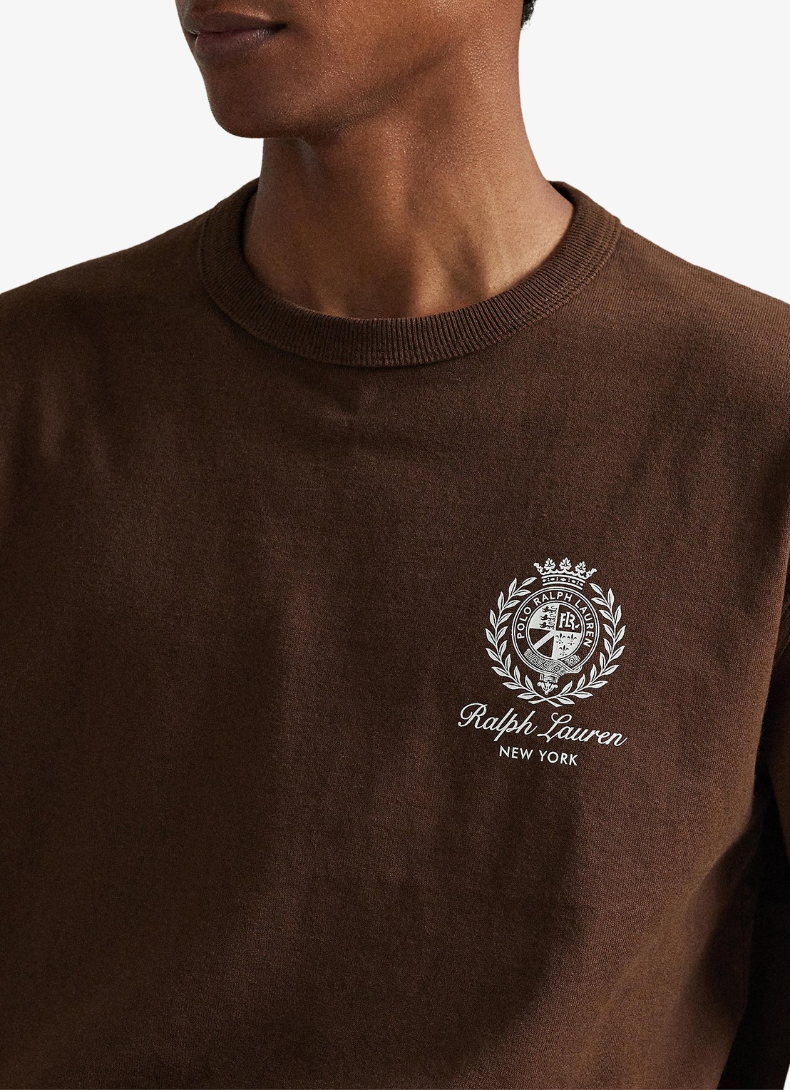 Ralph Lauren T-shirt met logo- en backprint - detail 5 branch brown-3s7t