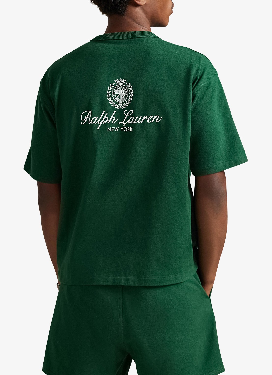 Ralph Lauren T-shirt met logo- en backprint - achterkant 3 new forest-2z8d