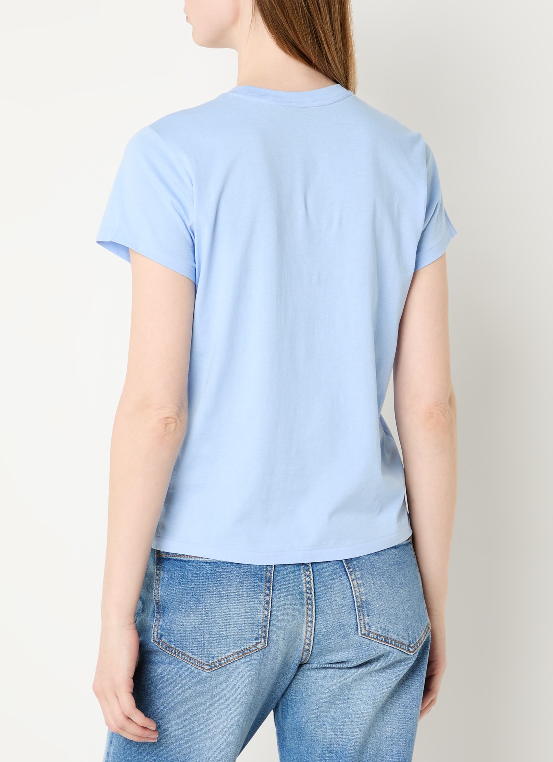 Ralph Lauren T-shirt met logo - achterkant lichtblauw
