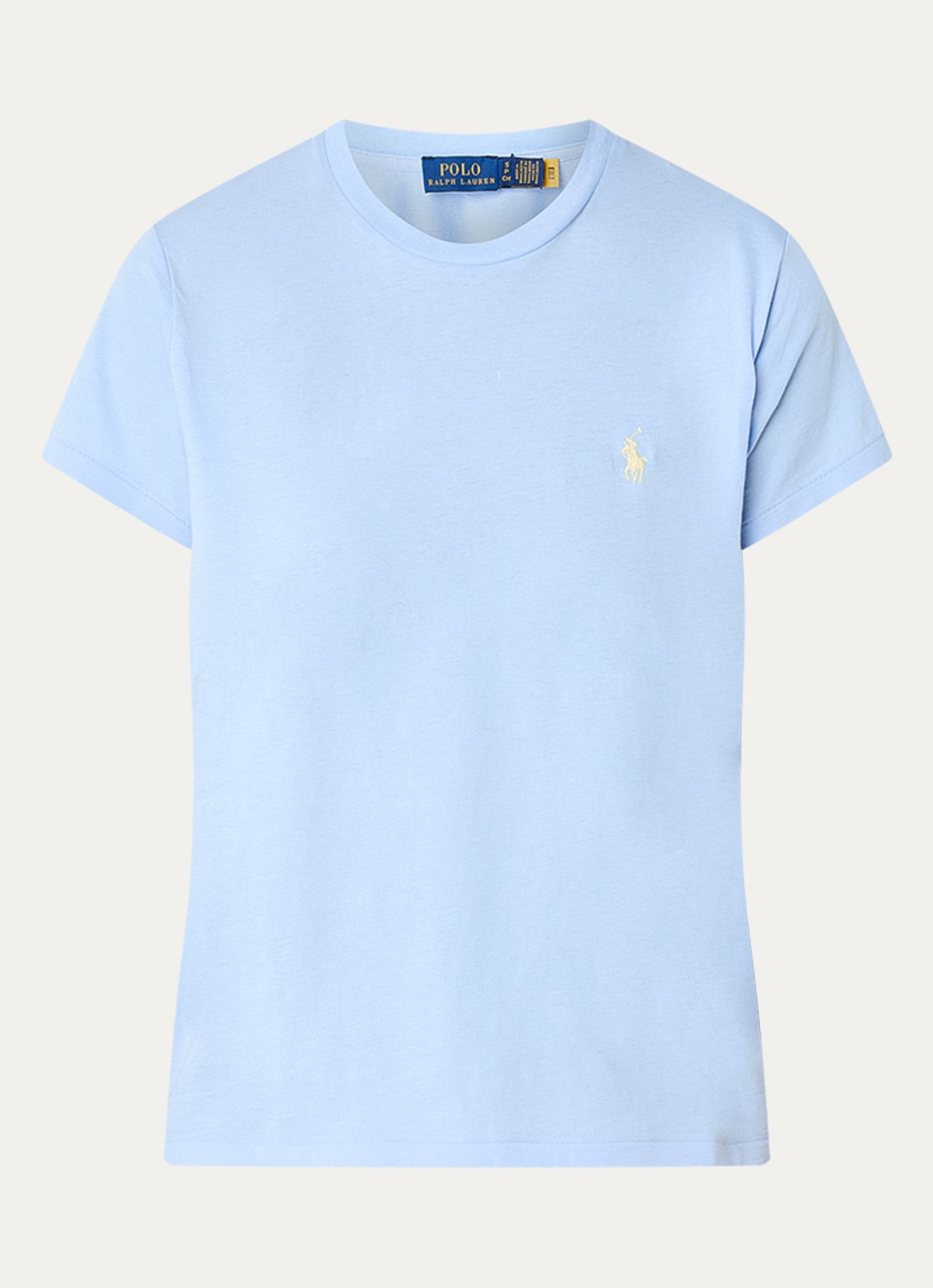 Ralph Lauren T-shirt met logo - voorkant 2 lichtblauw