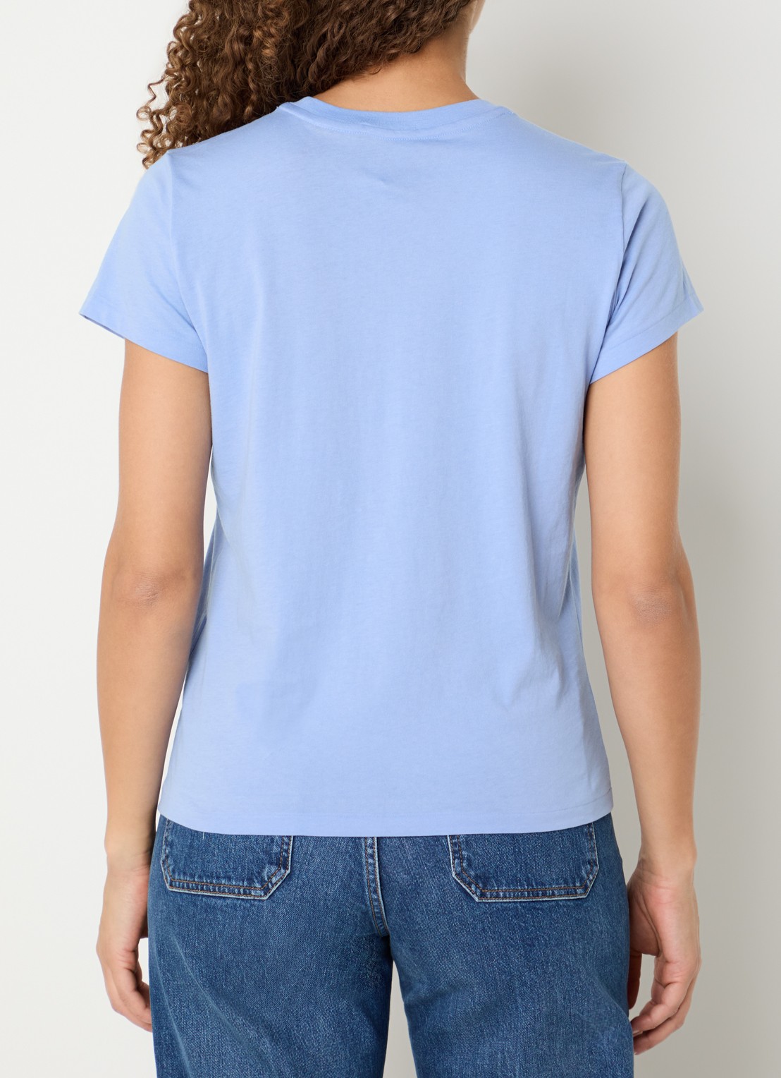 Ralph Lauren T-shirt met logo - achterkant blauwgrijs