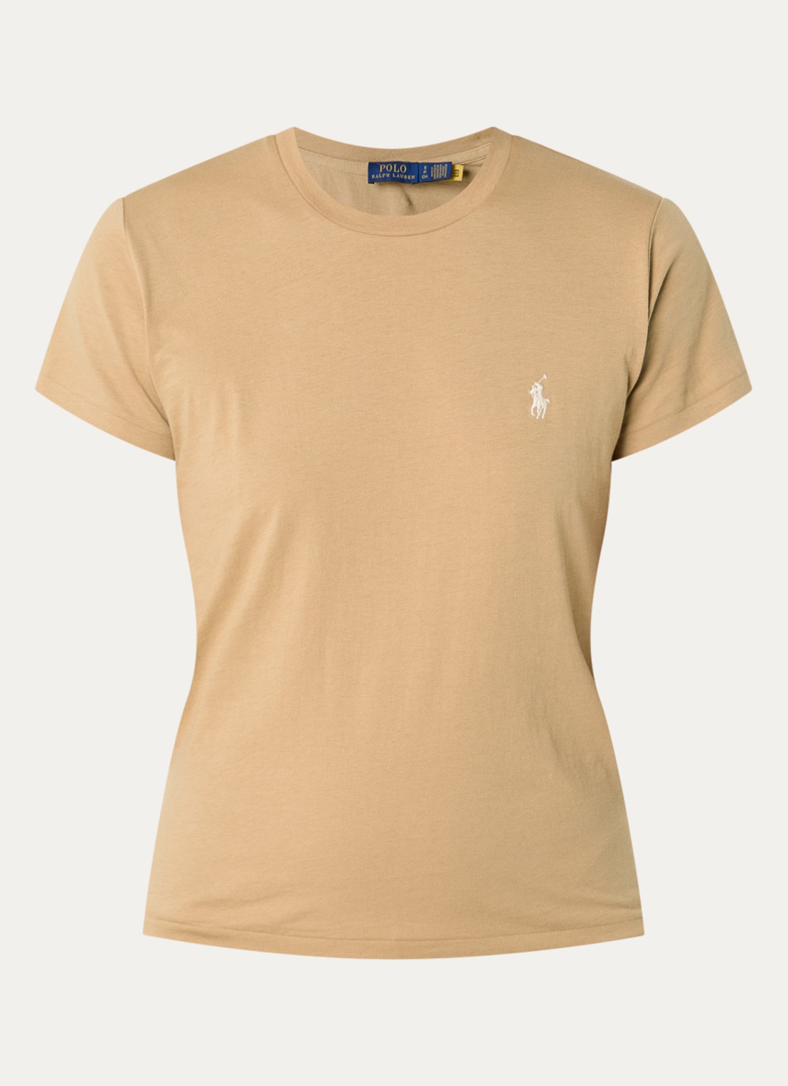 Ralph Lauren T-shirt met logo - voorkant 2 camel