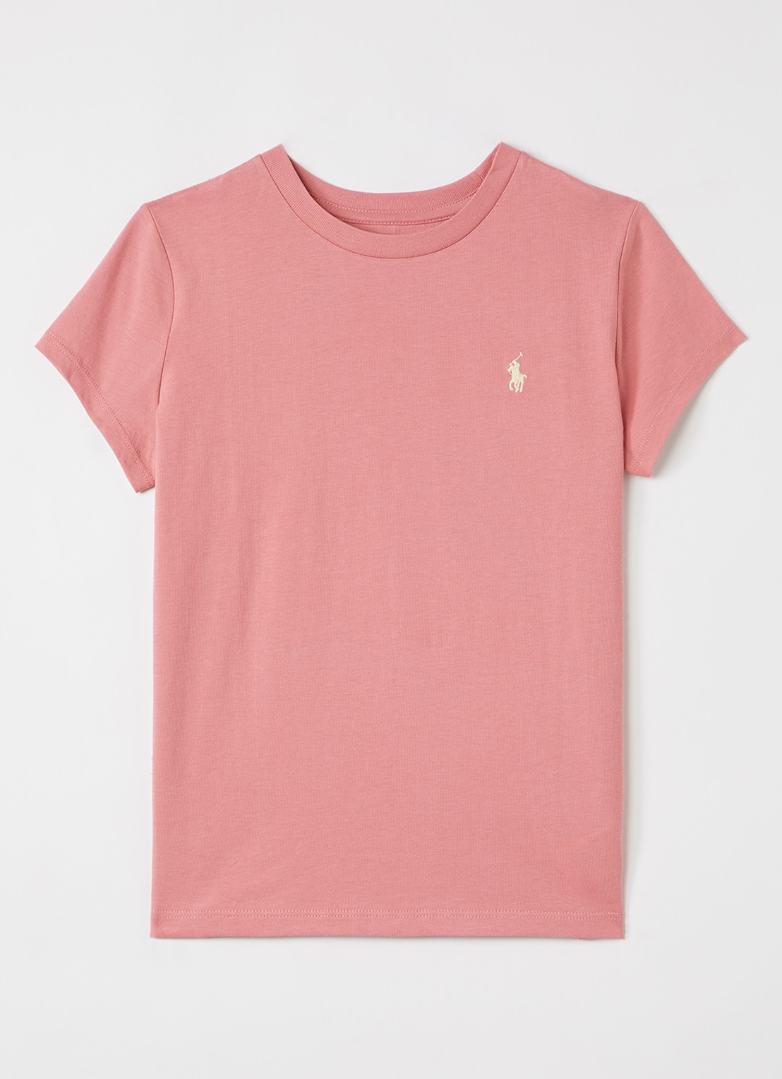 Ralph Lauren T-shirt met logo - voorkant roze