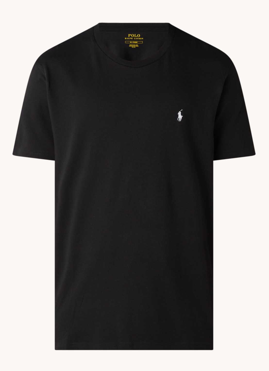 Ralph Lauren T-shirt met logo - voorkant zwart
