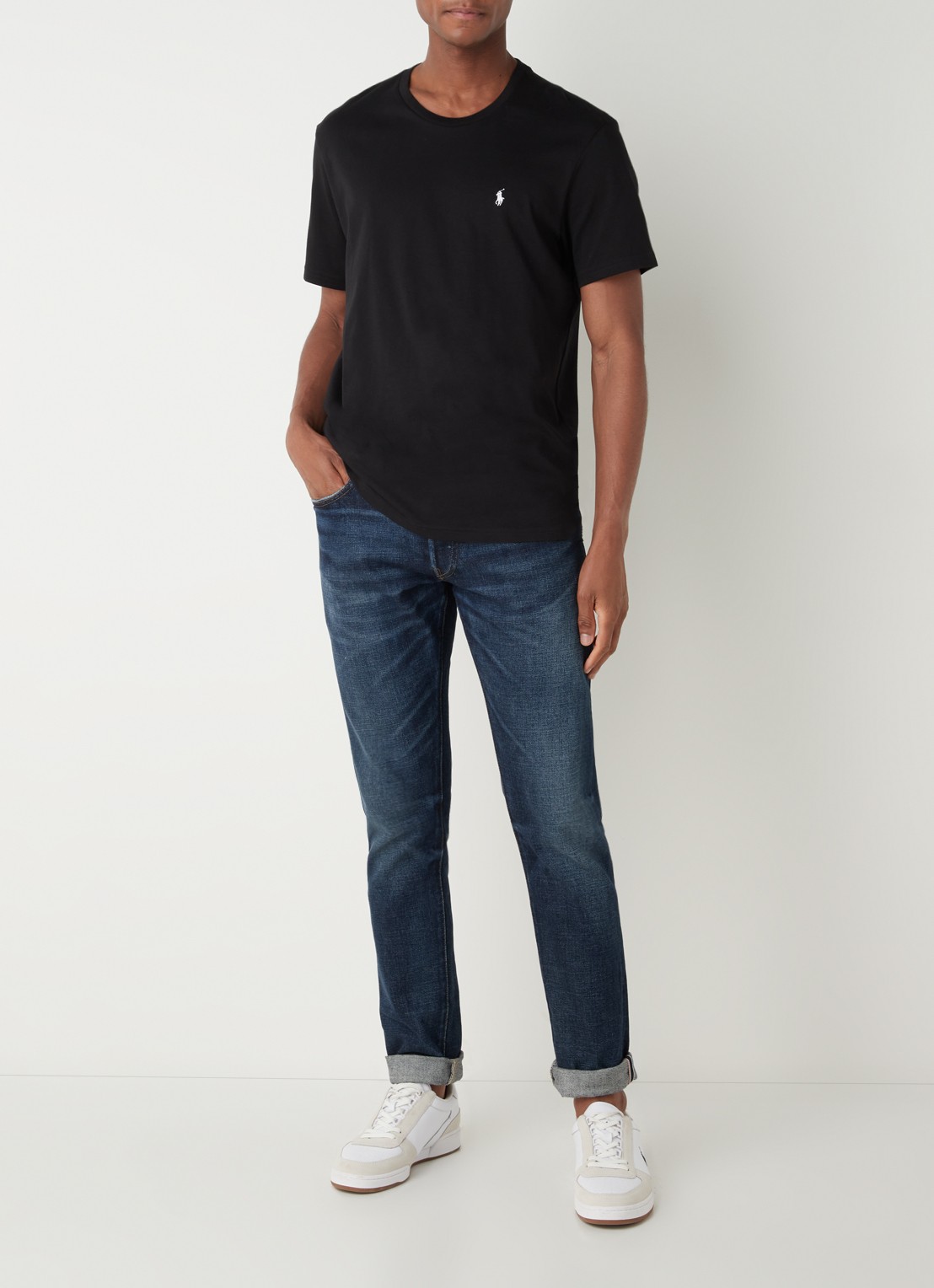 Ralph Lauren T-shirt met logo - voorkant 2 zwart